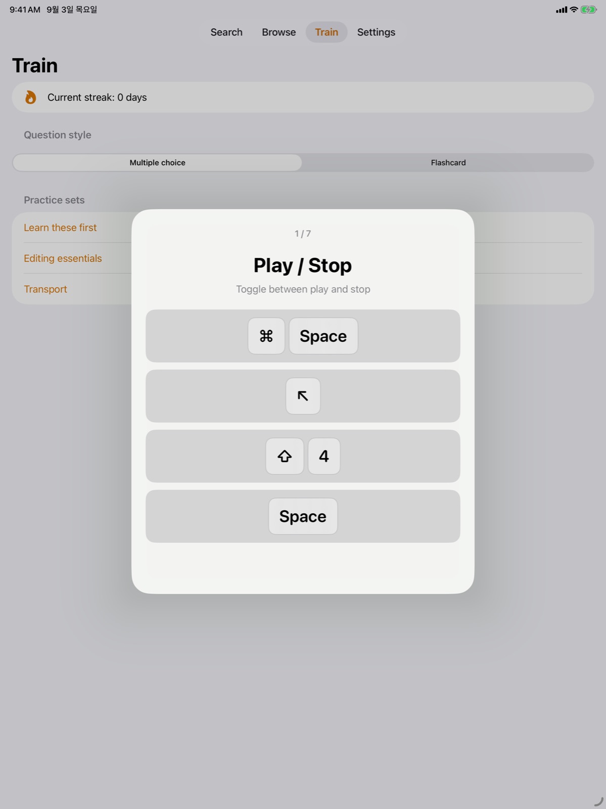 DAW-Shortcuts — KeyMap